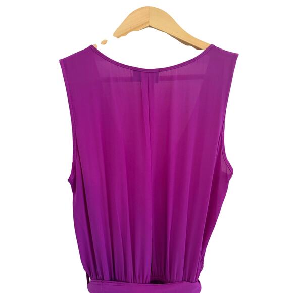 Vici Diana Sleeveless Maxi Dress Fuchsia Pink Women's Medium Elegant Formal - Picture 7 of 13